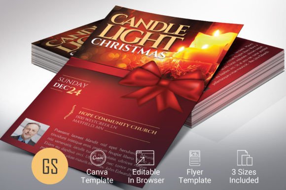 Download Candlelight Christmas Flyer Template - Premium Resources